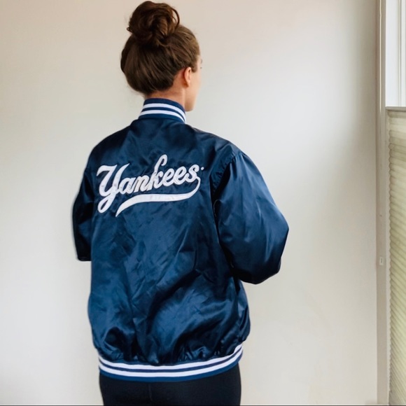 Yankees Vintage Bomber Jacket Womens 
